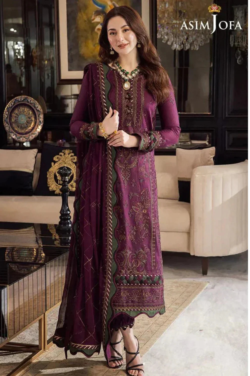 3PC Winter Embroidered suit